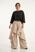 Pantalón amplio impermeable con capas Milano