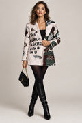 Blazer animal print con ojo azul YOLYKKE