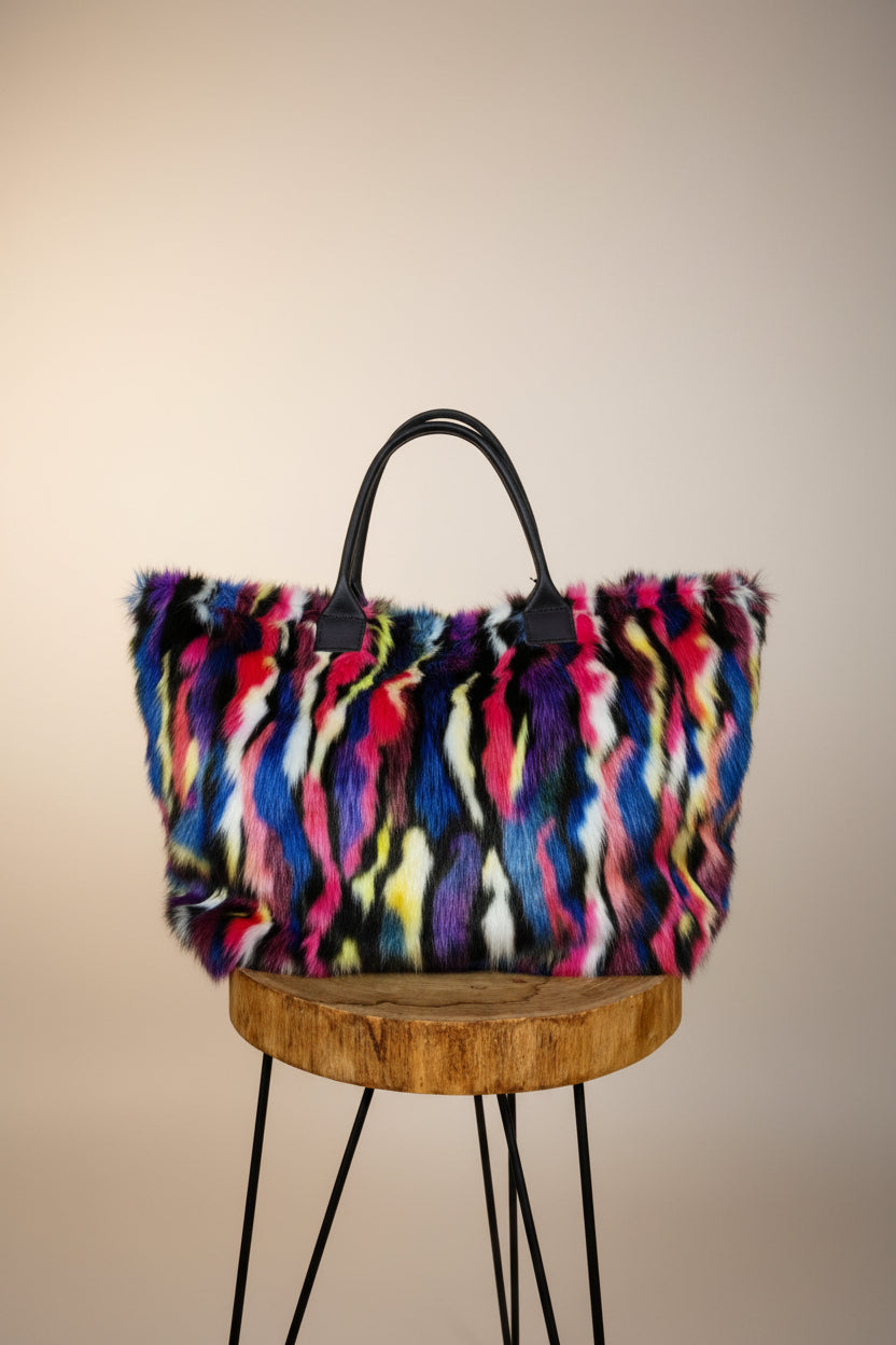 Bolso Tote Pelo Sintético Multicolor LYKKE