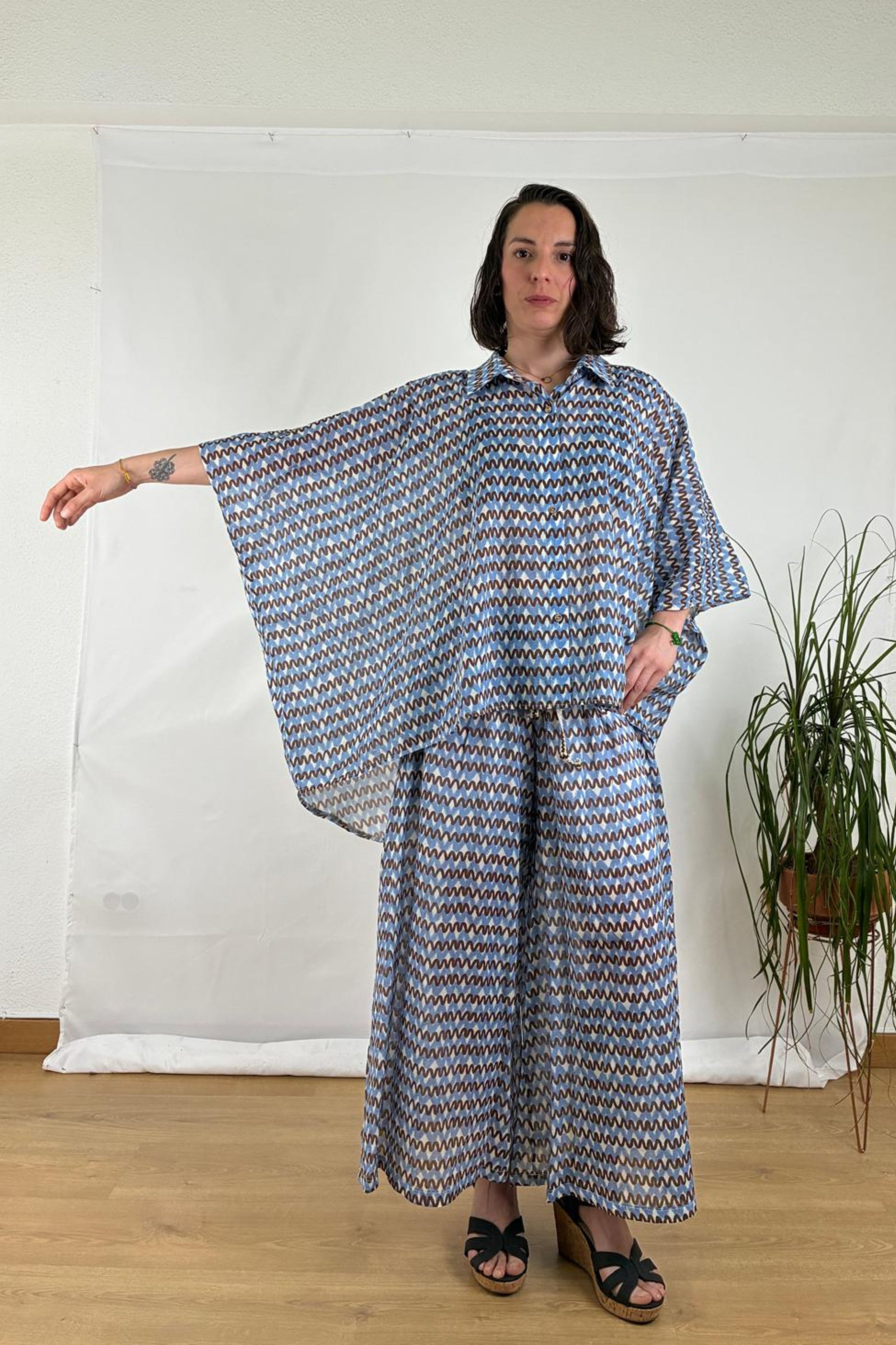 Camisa Oversize Zigzag