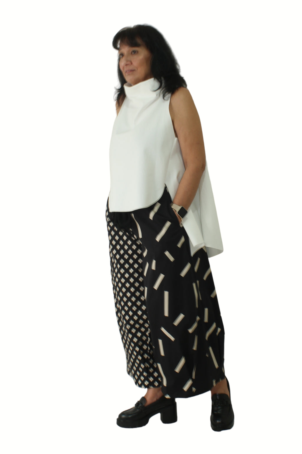 Pantalón Palazzo Doble Estampado Wendy Trendy