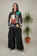 Top Malla Transparente Collage 90's