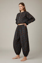 Conjunto JOT Milano Negro Lunares Turquesa