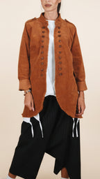 Chaqueta Wendy Trendy de Doble Hilera de Botones