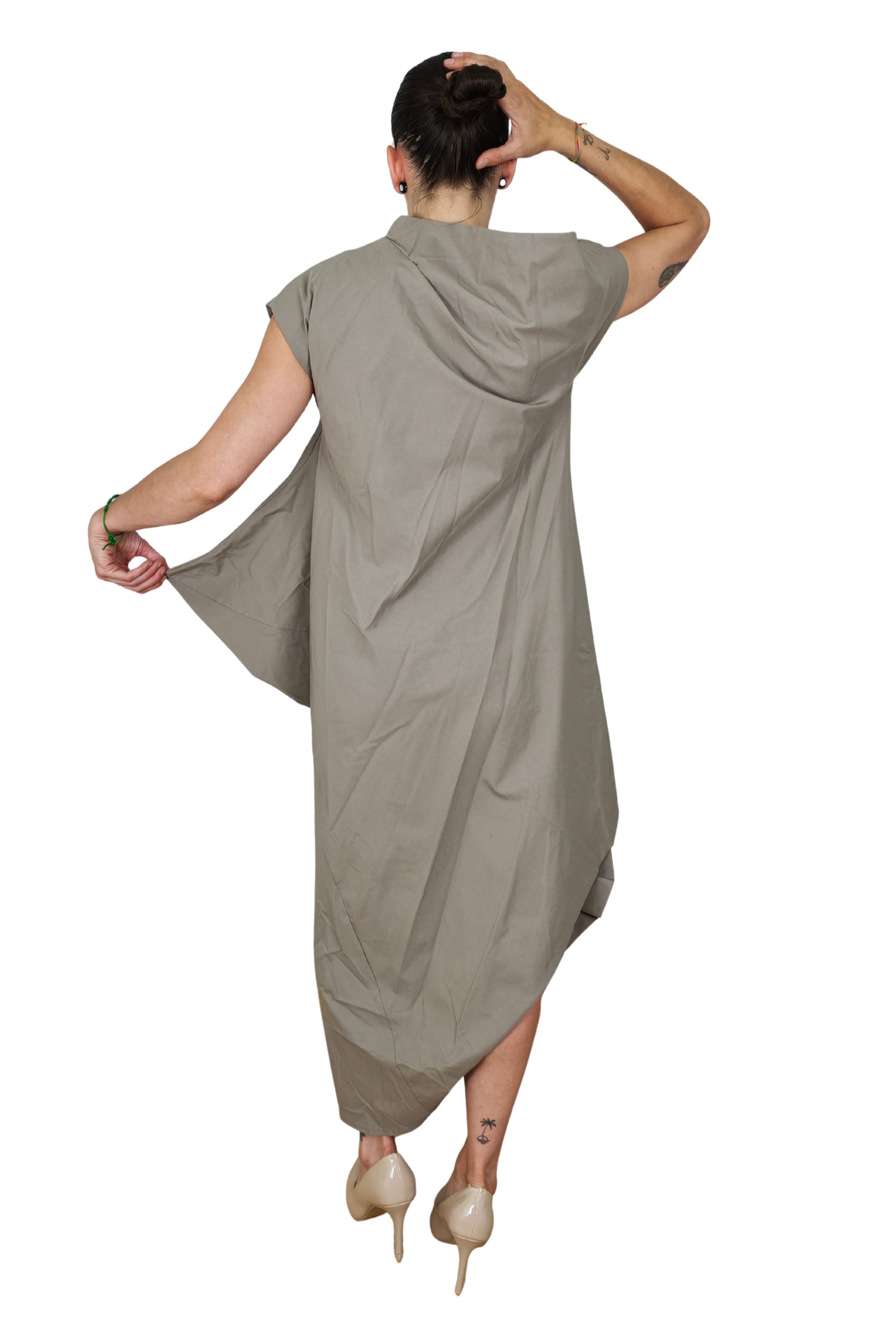 Vestido Asimétrico Drapeado| YOLYKKE