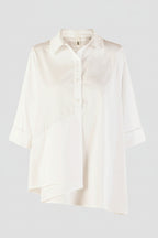 Camisa Oversize Asimétrica Blanca