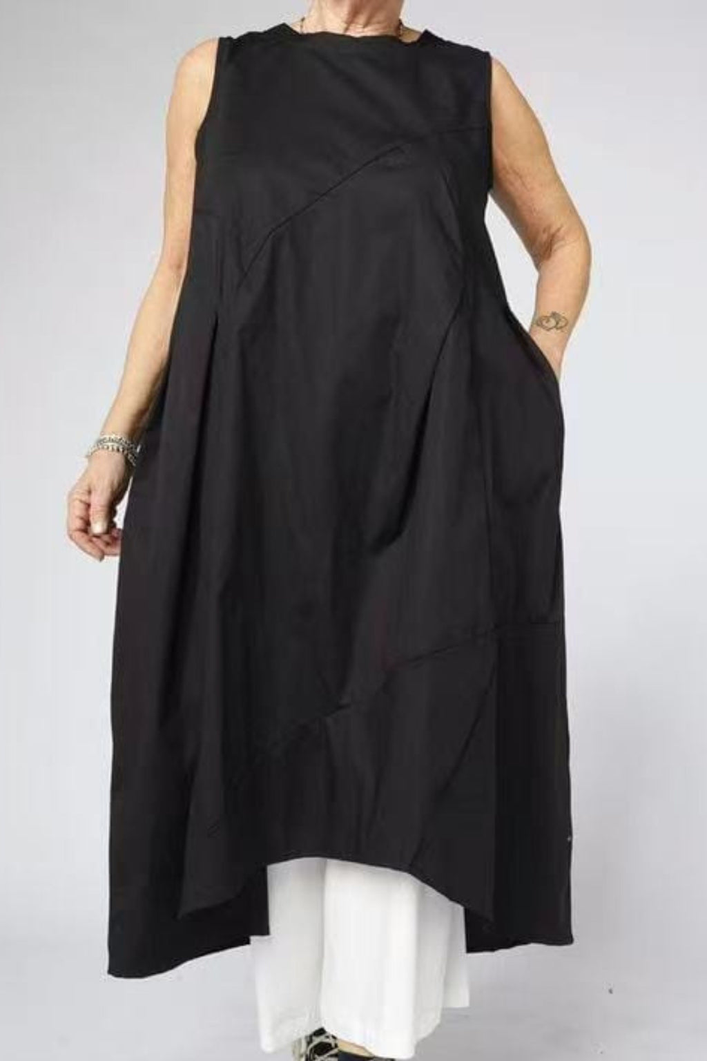 Vestido Asimétrico Plisado Wendy Trendy