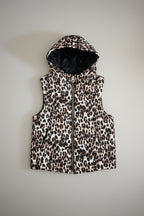 Chaleco Acolchado Leopardo Parche Corona Strass | Nefelibata