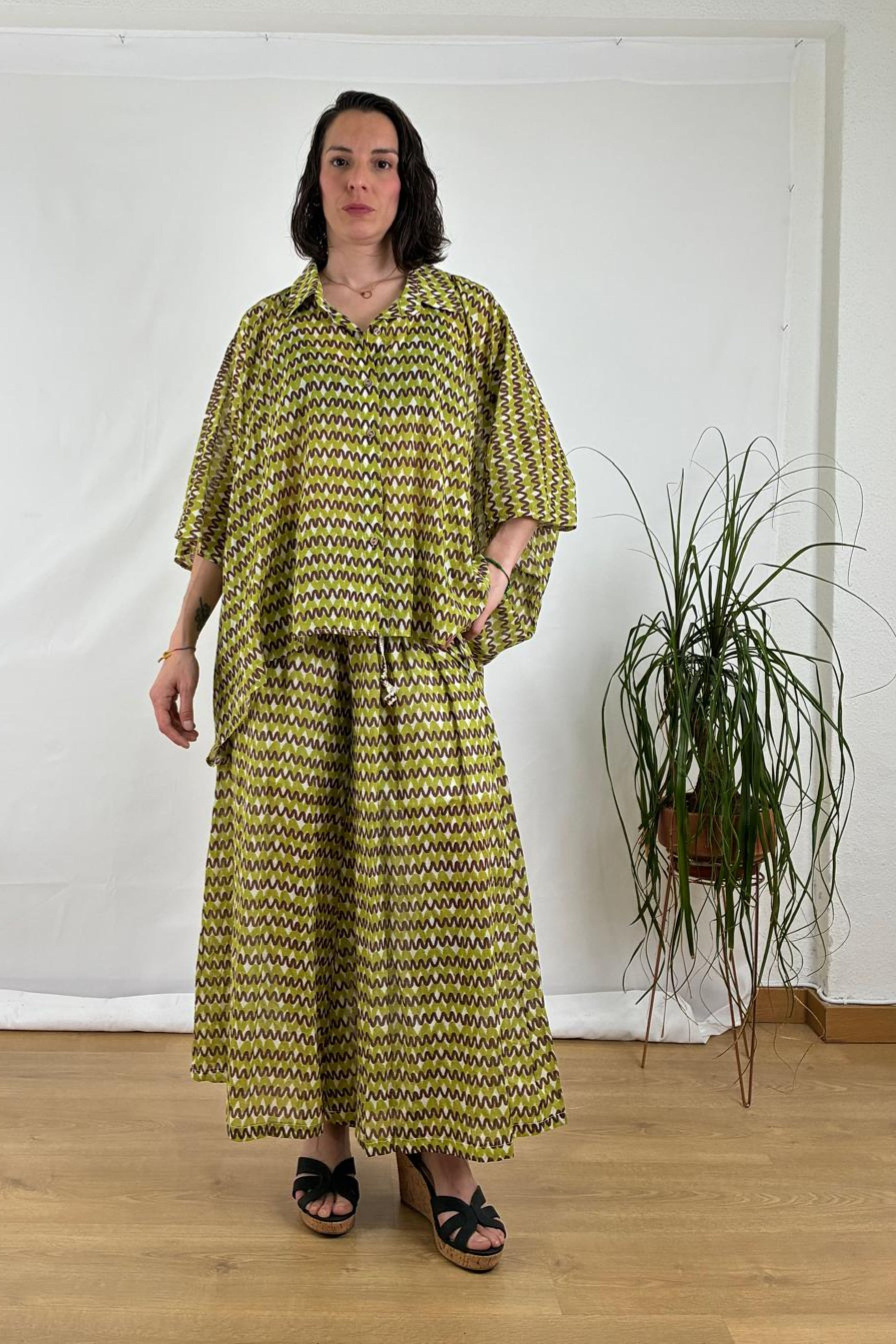 Pantalón Palazzo Zigzag