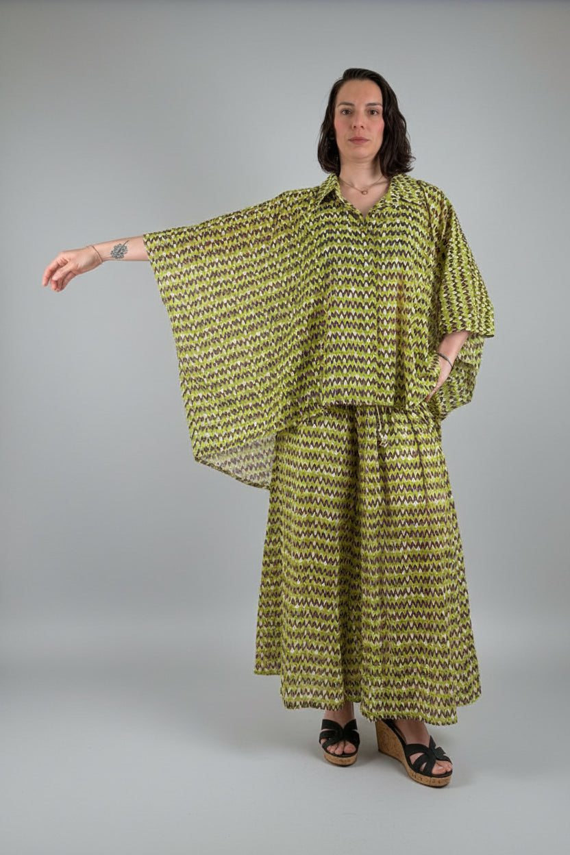 Camisa Oversize Zigzag