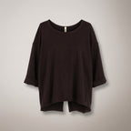 Camiseta de felpa con abertura en la espalda Wendy Trendy