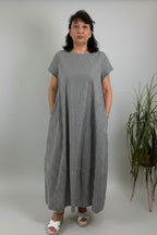 Vestido Vichy Negro 100% Algodón