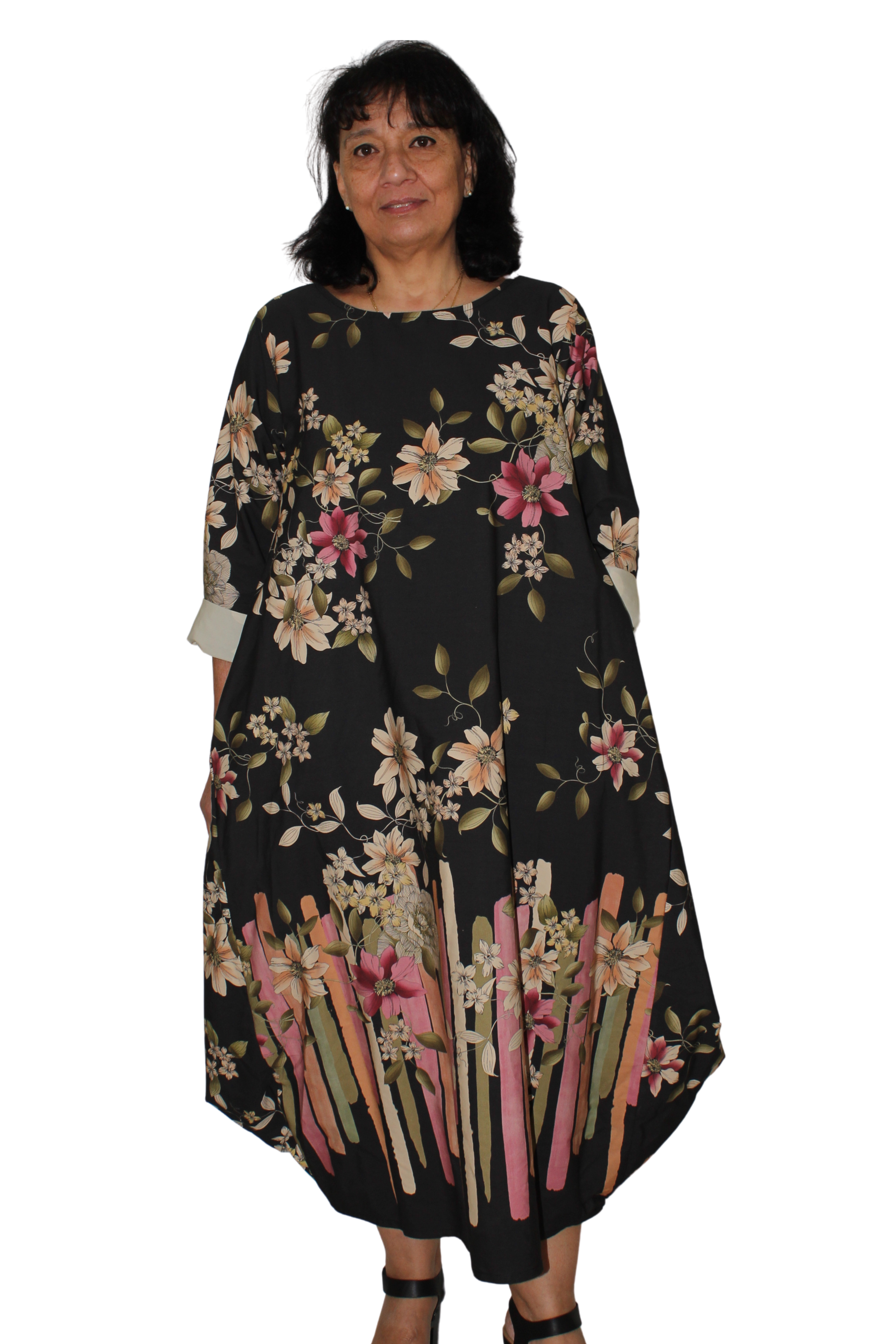 Vestido Globo Estampado Floral Wendy Trendy