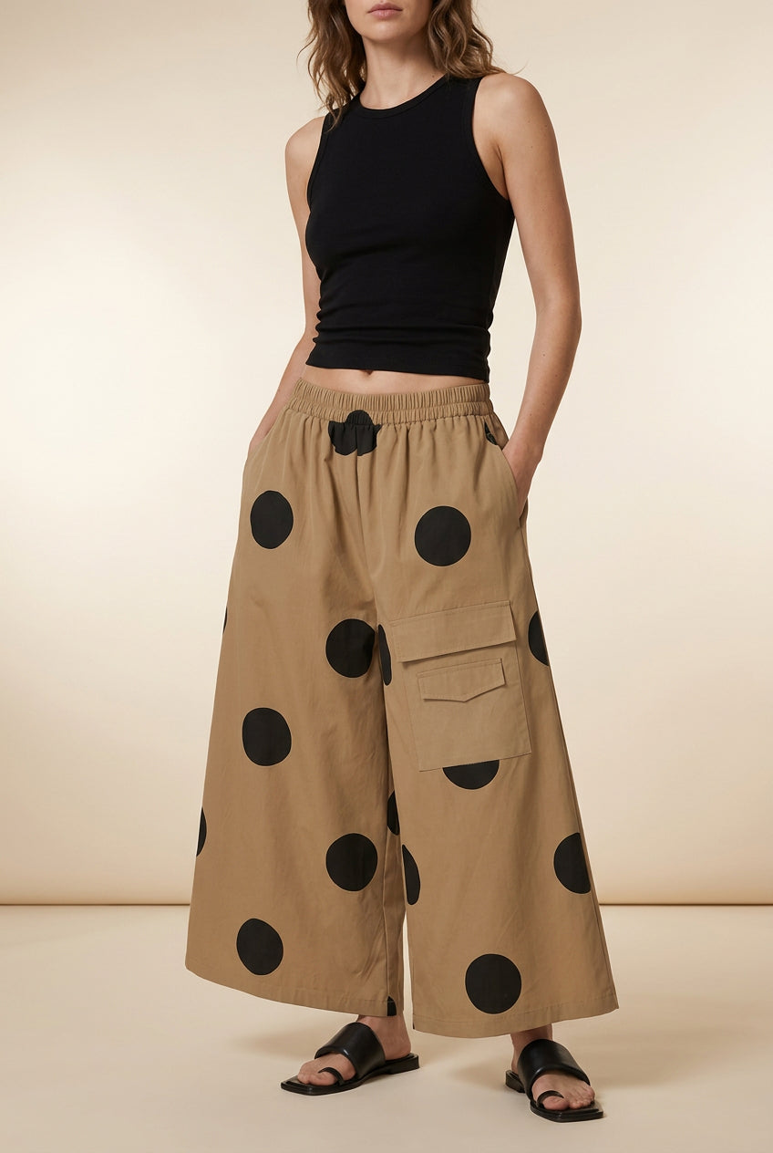 Pantalón amplio de lunares XL Nefelibata