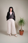 Pantalón Wide Leg 100% Lino tostado