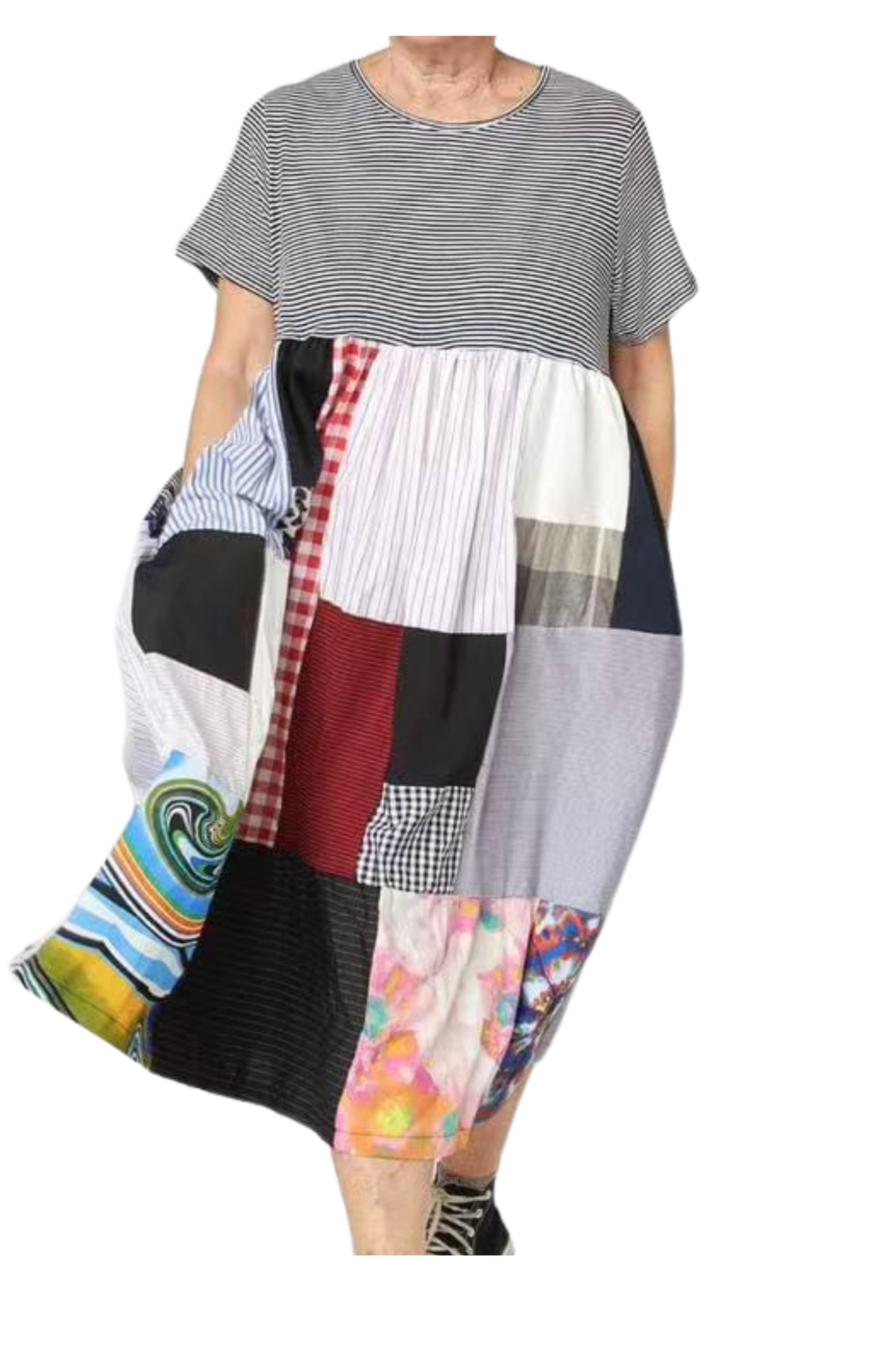 Vestido Patchwork Wendy Trendy