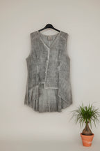 Chaleco Lino Drapeado |YOLYKKE