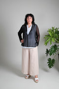 Blusa Transparente Negra/ Top Rosa /Celeste