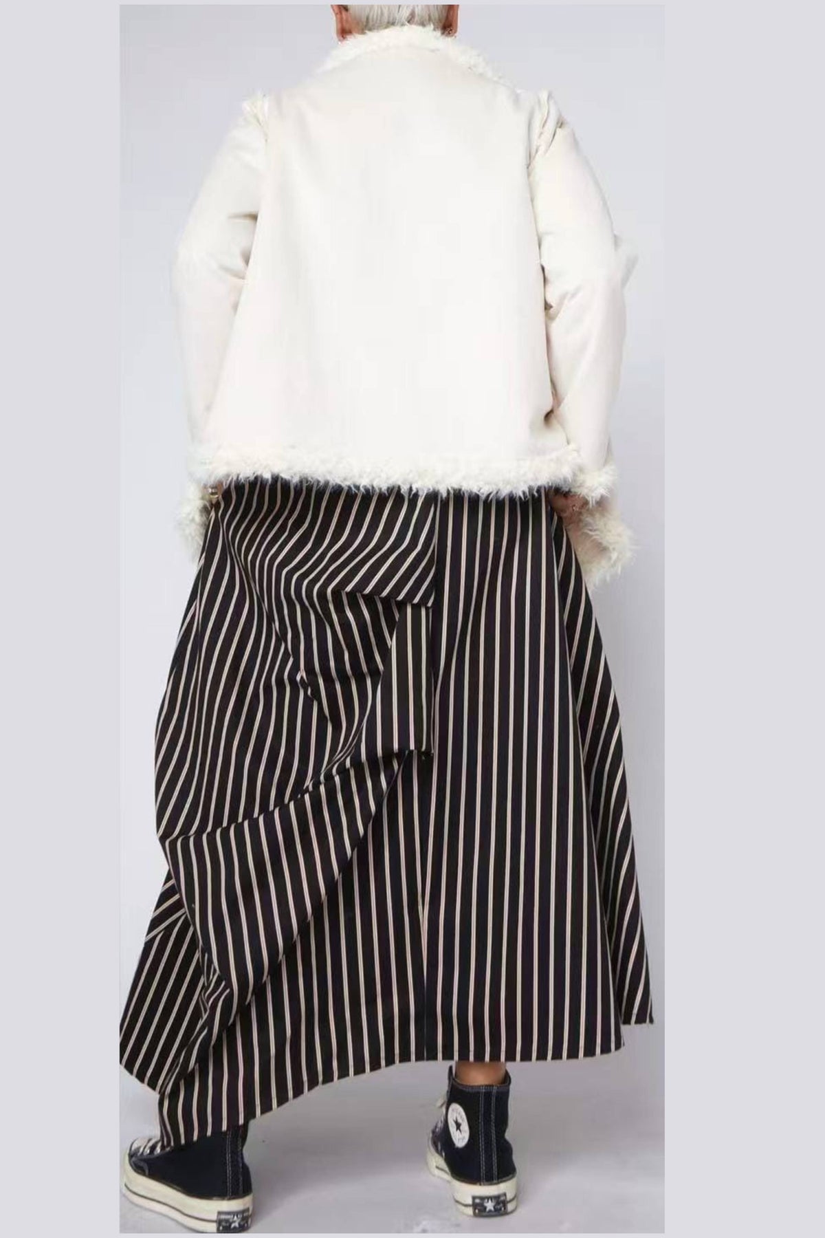 Chaqueta de antelina con pelo Wendy Trendy