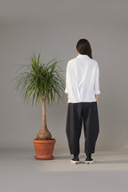 pantalón globo de Wendy trendy rayas diplomáticas trasera