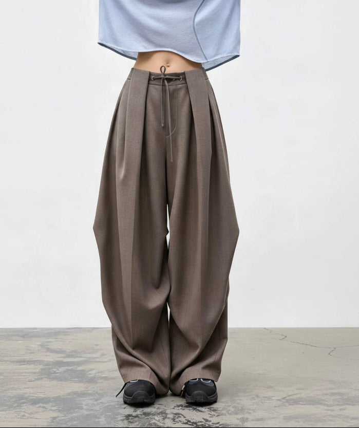 Pantalón Nefelibata Wide Leg Pliegues