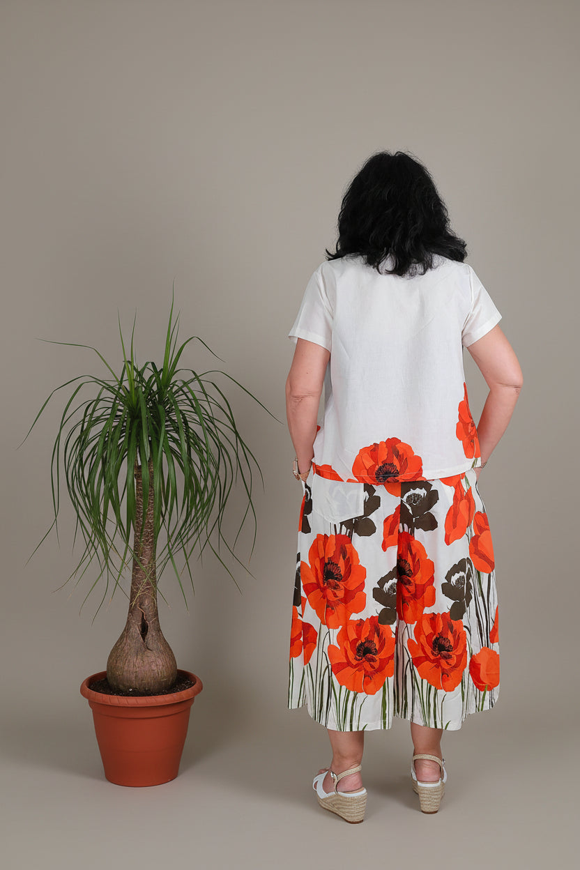 Pantalón Floral Amapolas