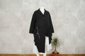 EXCLUSIVO Kimono Abrigo Bordado Geométrico Negro | Nefelibata