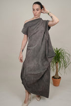 Vestido Asimétrico Drapeado| YOLYKKE