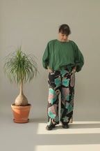 pantalón de Wendy trendy estampado rosas de colores