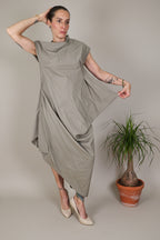 Vestido Asimétrico Drapeado| YOLYKKE