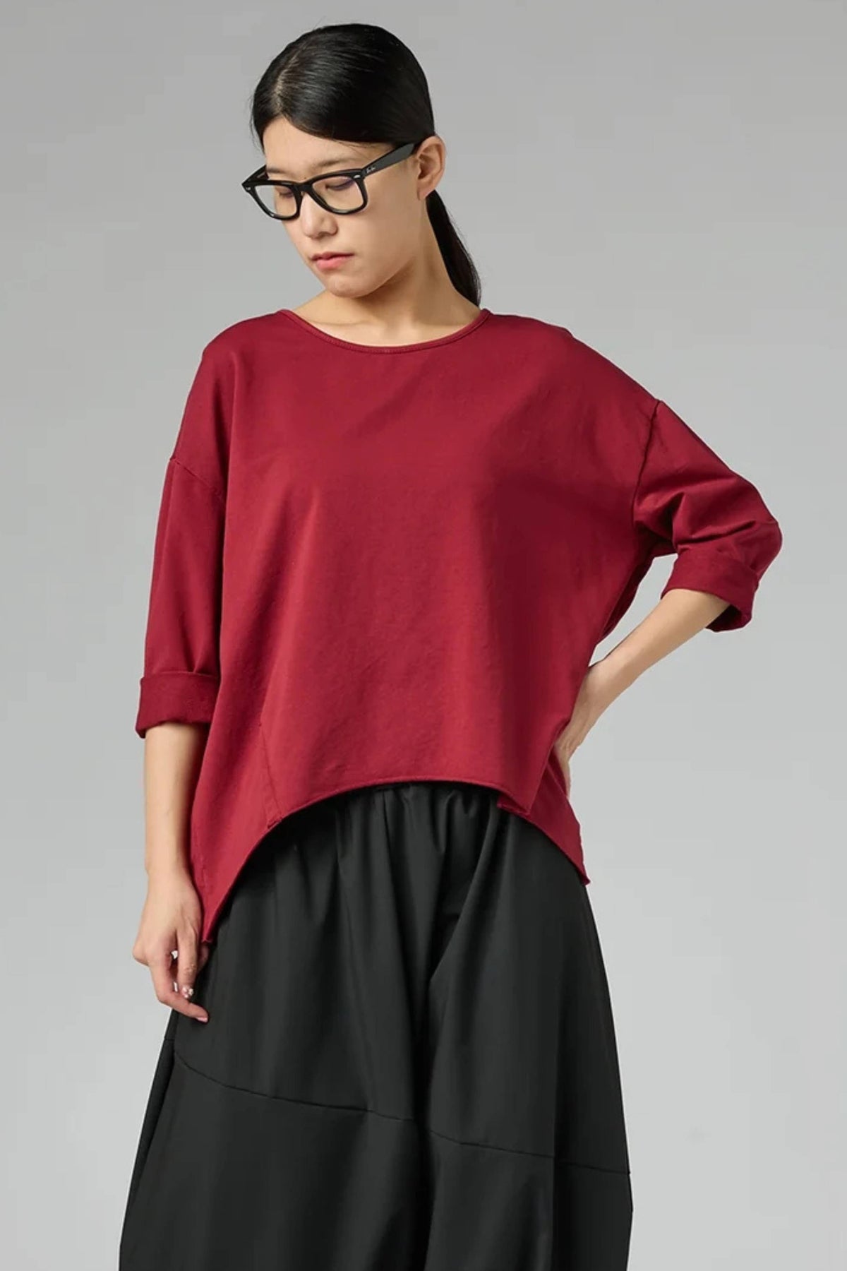 Camiseta de felpa con abertura en la espalda Wendy Trendy