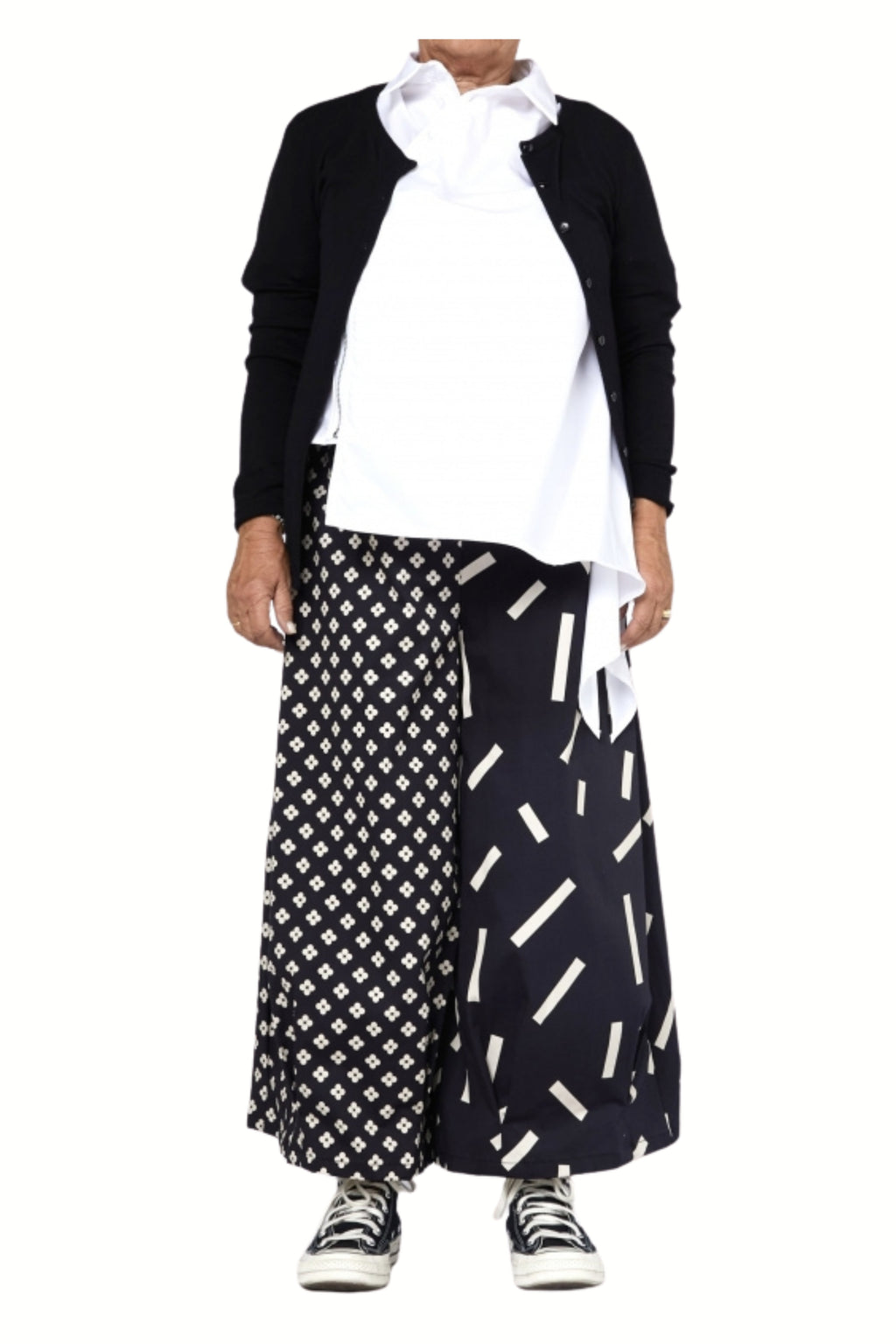 Pantalón Palazzo Doble Estampado Wendy Trendy