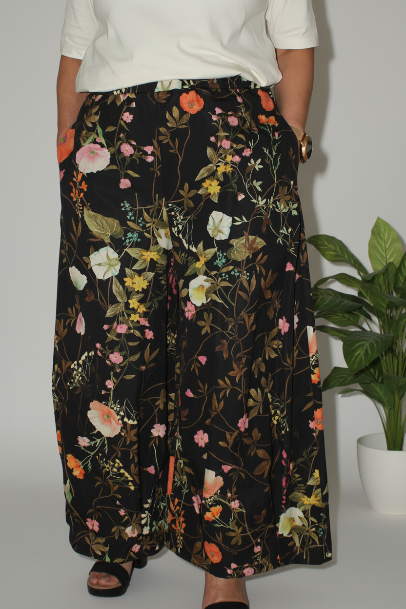 Pantalón Flores Súper Ancho Wendy Trendy