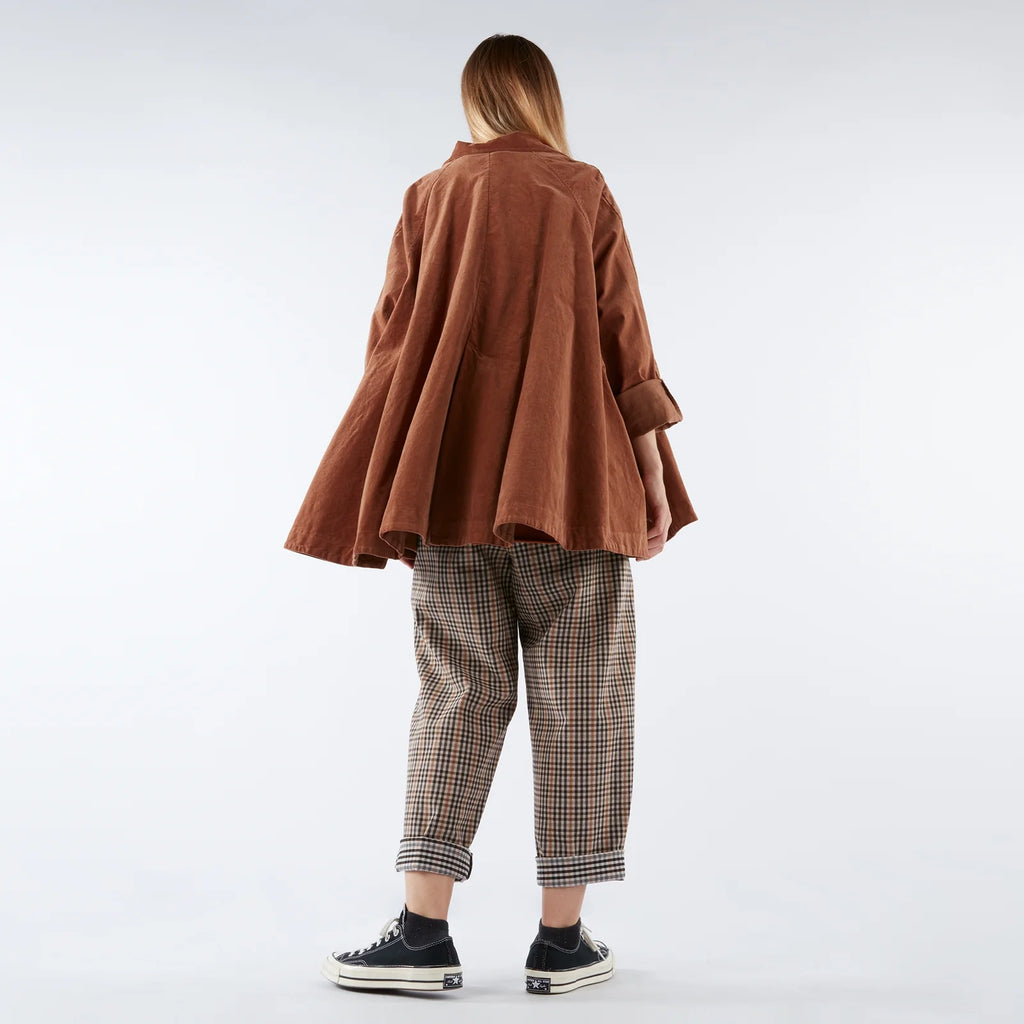 Chaqueta de terciopelo efecto raspado de algodón