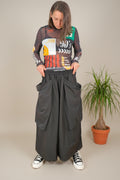 Pantalón Palazzo Cargo Bolsillos