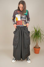 Pantalón Palazzo Cargo Bolsillos
