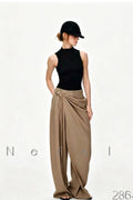 Pantalón Nefelibata Drapeado Cruzado