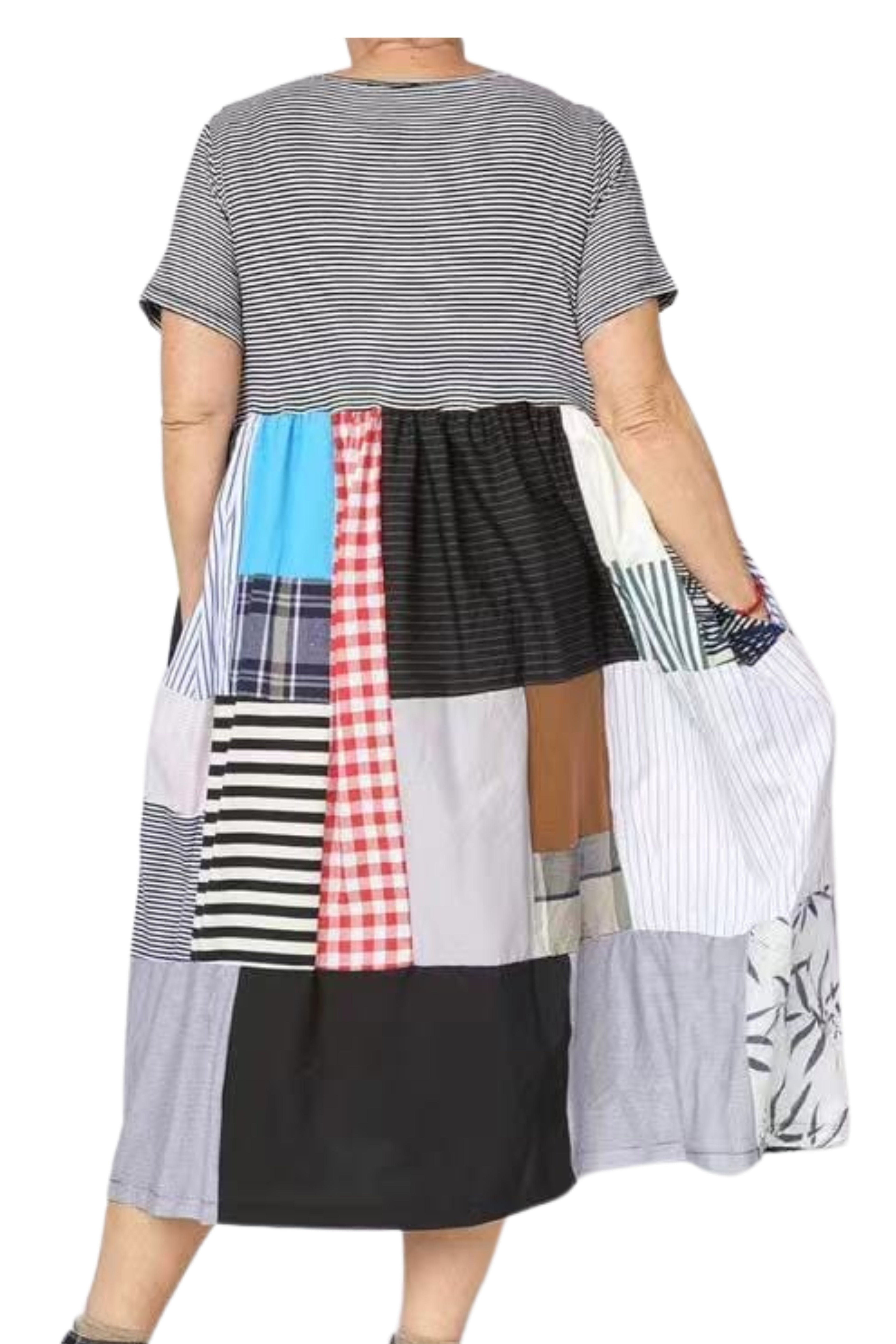 Vestido Patchwork Wendy Trendy