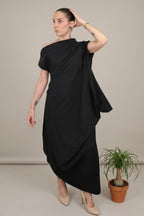Vestido Asimétrico Drapeado| YOLYKKE