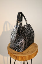Bolso Cuero Italiano Metalizado LYKKE