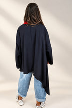 Blazer asimétrico negro YOLYKKE
