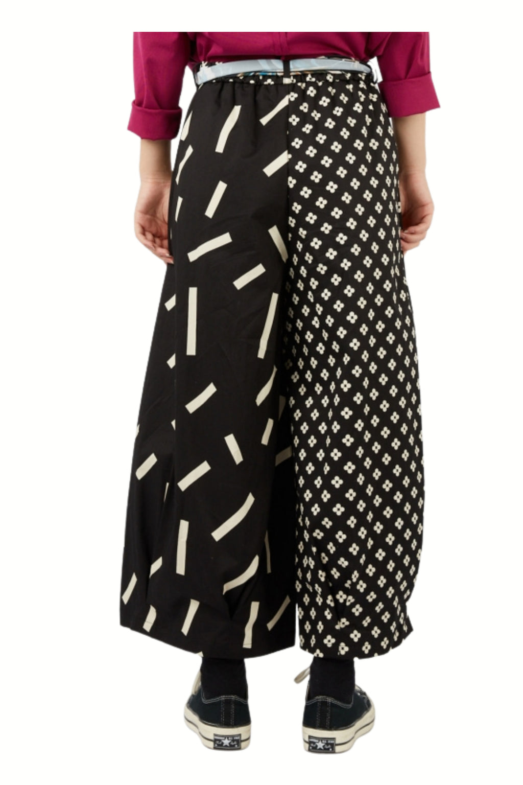 Pantalón Palazzo Doble Estampado Wendy Trendy