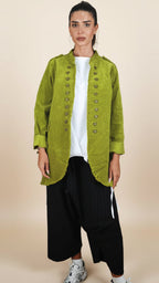 Chaqueta Wendy Trendy de Doble Hilera de Botones