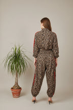 Conjunto JOT Milano Leopardo Rayas Rojas