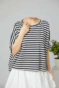 Camiseta Rayas Blanco y Negro Wendy Trendy