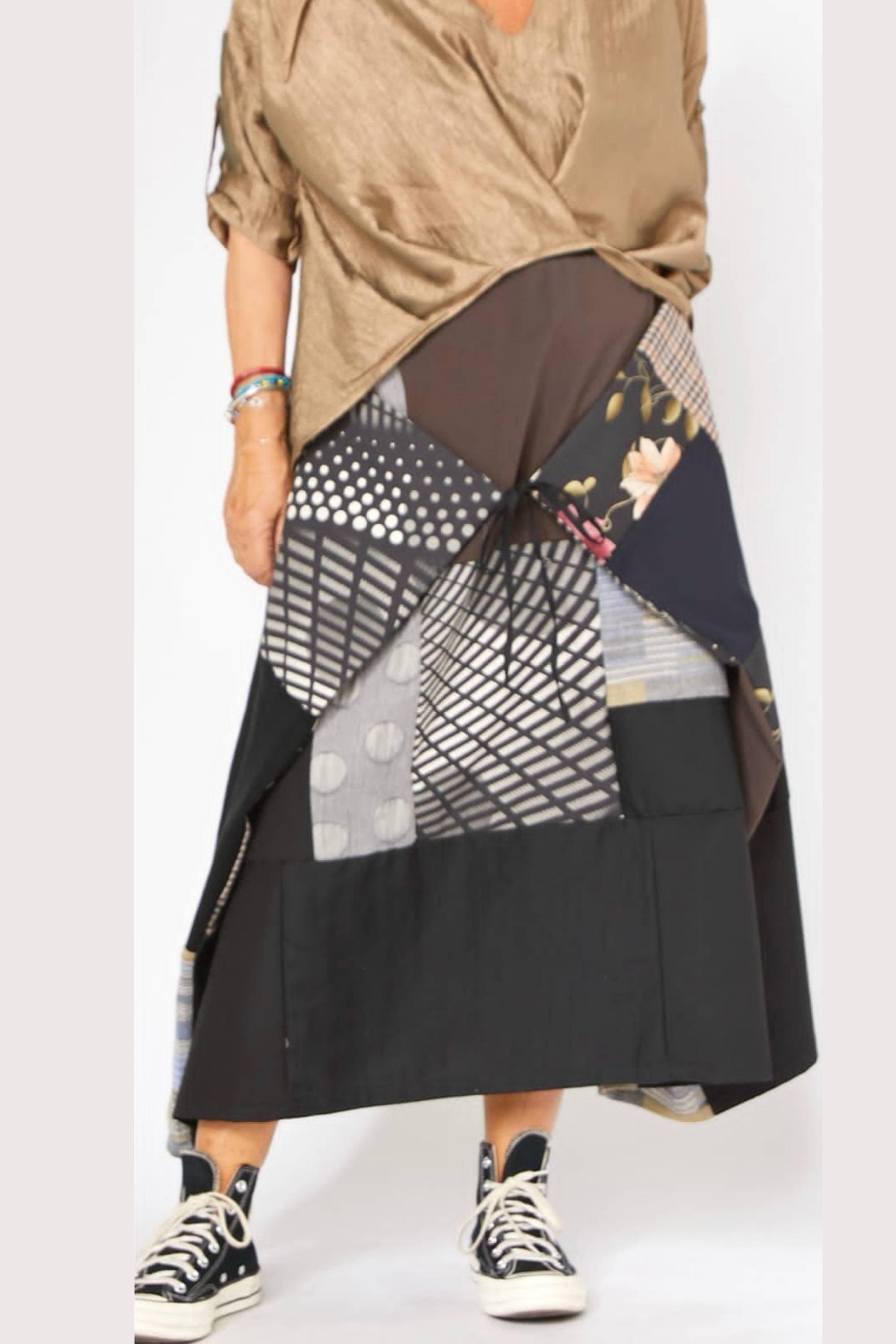 Falda Wendy Trendy Patchwork Única