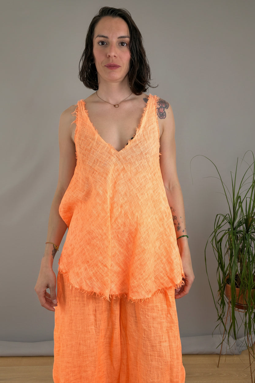 Top Tirantes Lino 100%