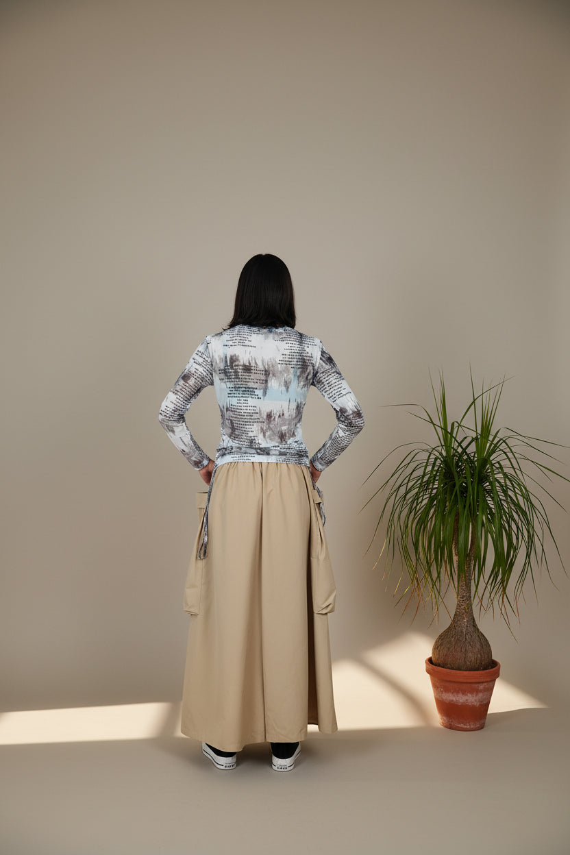 Pantalón Palazzo Cargo Bolsillos