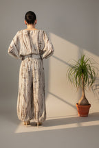 Camisa Oversize Pinceladas Manga Murciélago |YOLYKKE