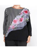 Top Wendy Trendy Rayas Tul Flores